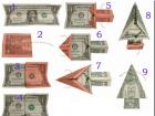 Origami from money: simple schemes of original crafts with photos of Origami from 1000 rubles